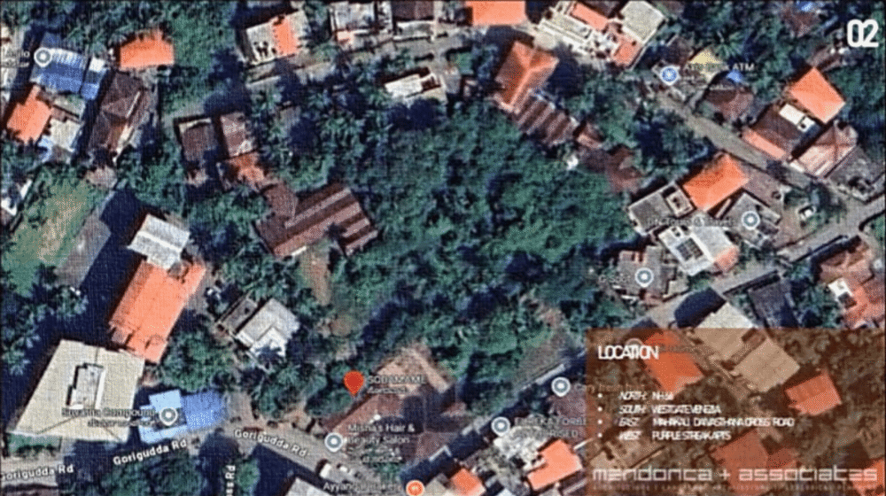 Aerial satellite map view of the proposed Catholic Club site in Valencia, Mangalore with surrounding location boundaries.